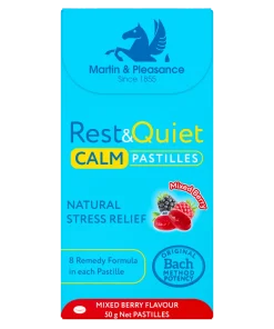 Rest & Quiet Calm Pastilles 50g – Mixed Berry