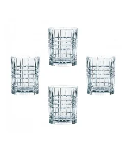Crystal glasses for Rum and Whiskey SQUARE, 4, Křišťálové sklenice na Rum a Whisky SQUARE, 4