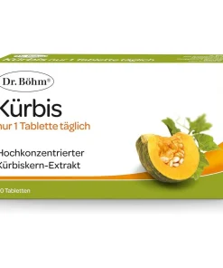 Dr. Böhm Kürbis nur 1 Tablette täglich – Dr. Böhm Pumpkin only 1 tablet daily, 30 tablets